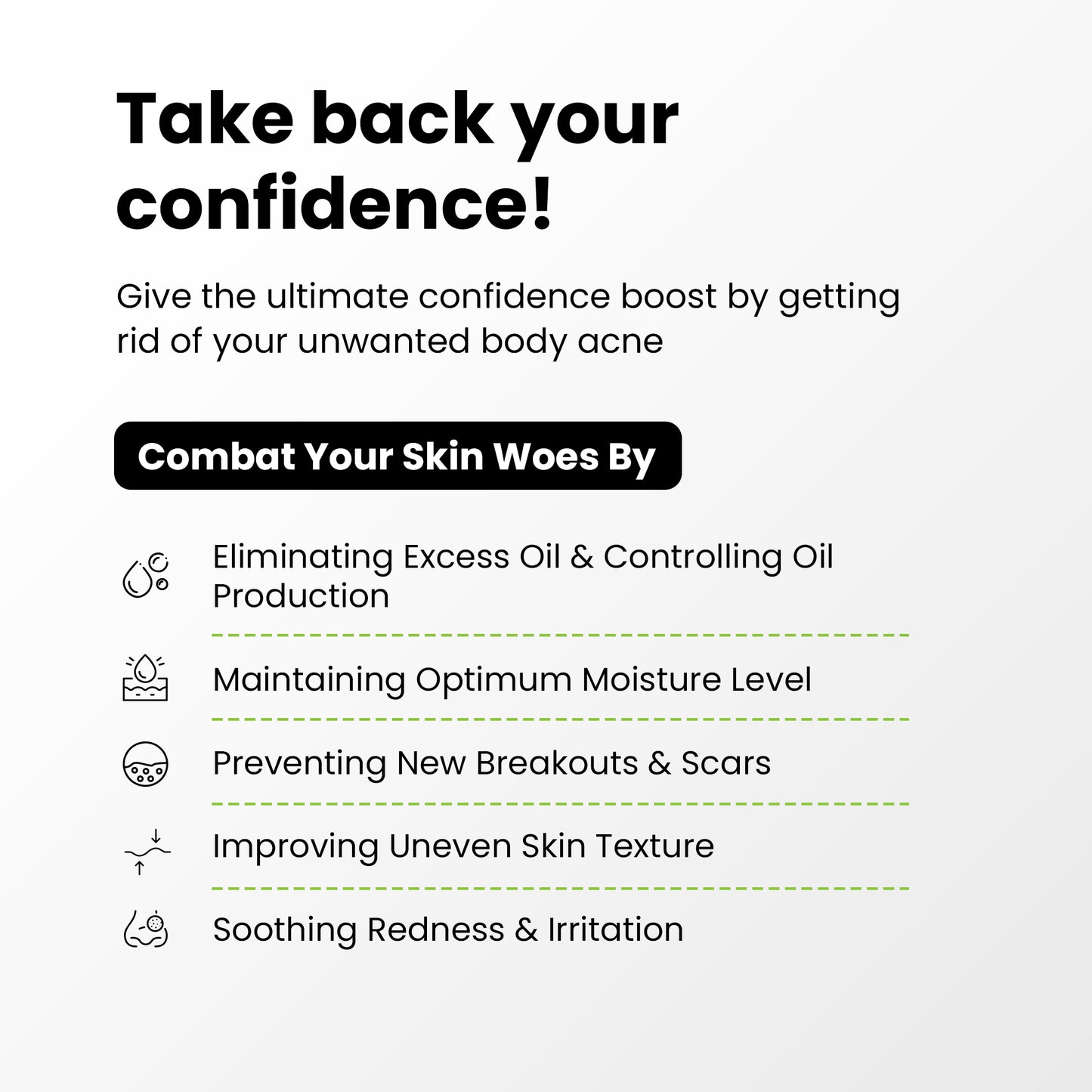 Body Acne Spray with 2% Salycylic Acid and Lactic Acid Specifications