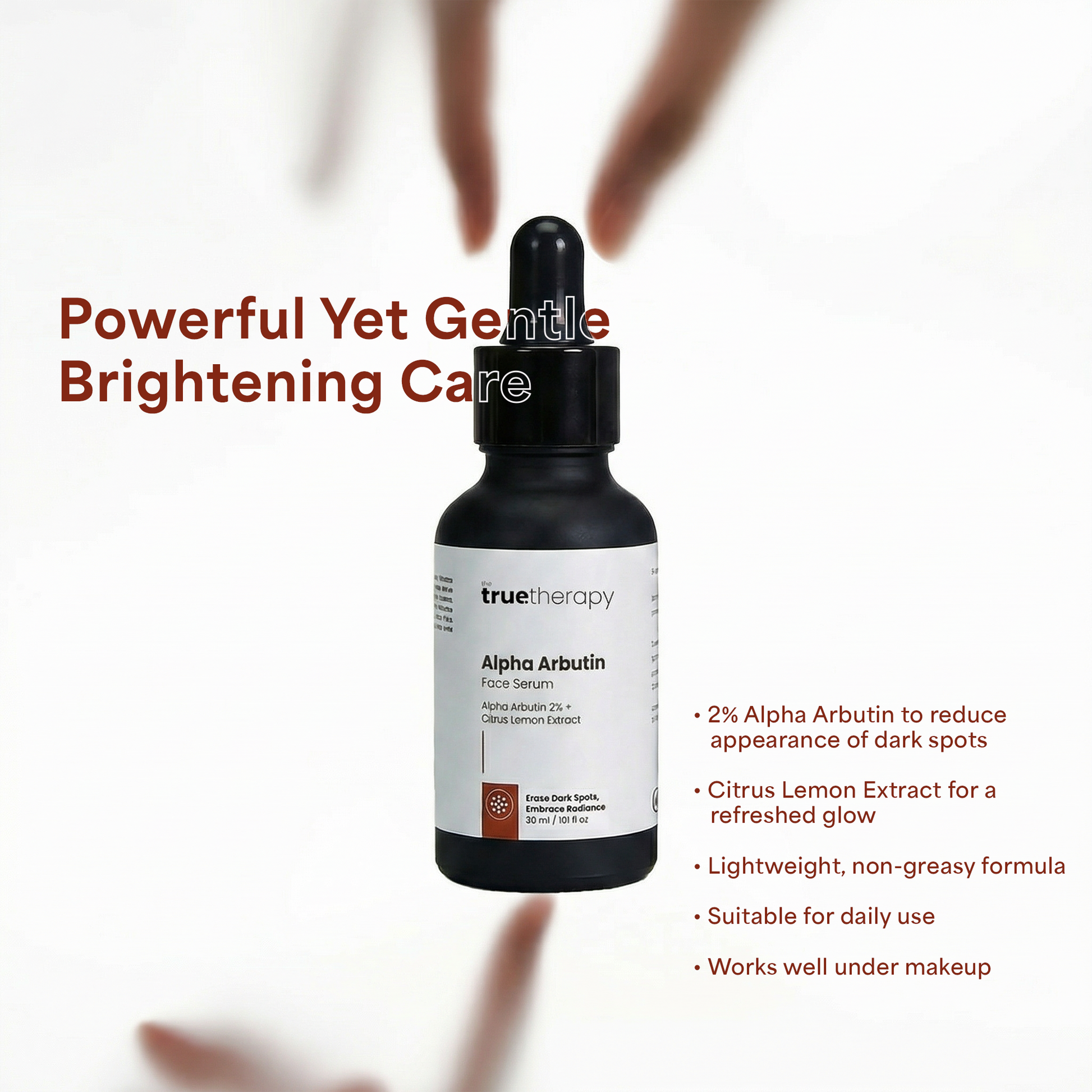 Alpha Arbutin 2% Serum for Dark Spots & Hyperpigmentation The True Therapy Alpha Arbutin 2% Serum for Dark Spots & Hyperpigmentation The True Therapy