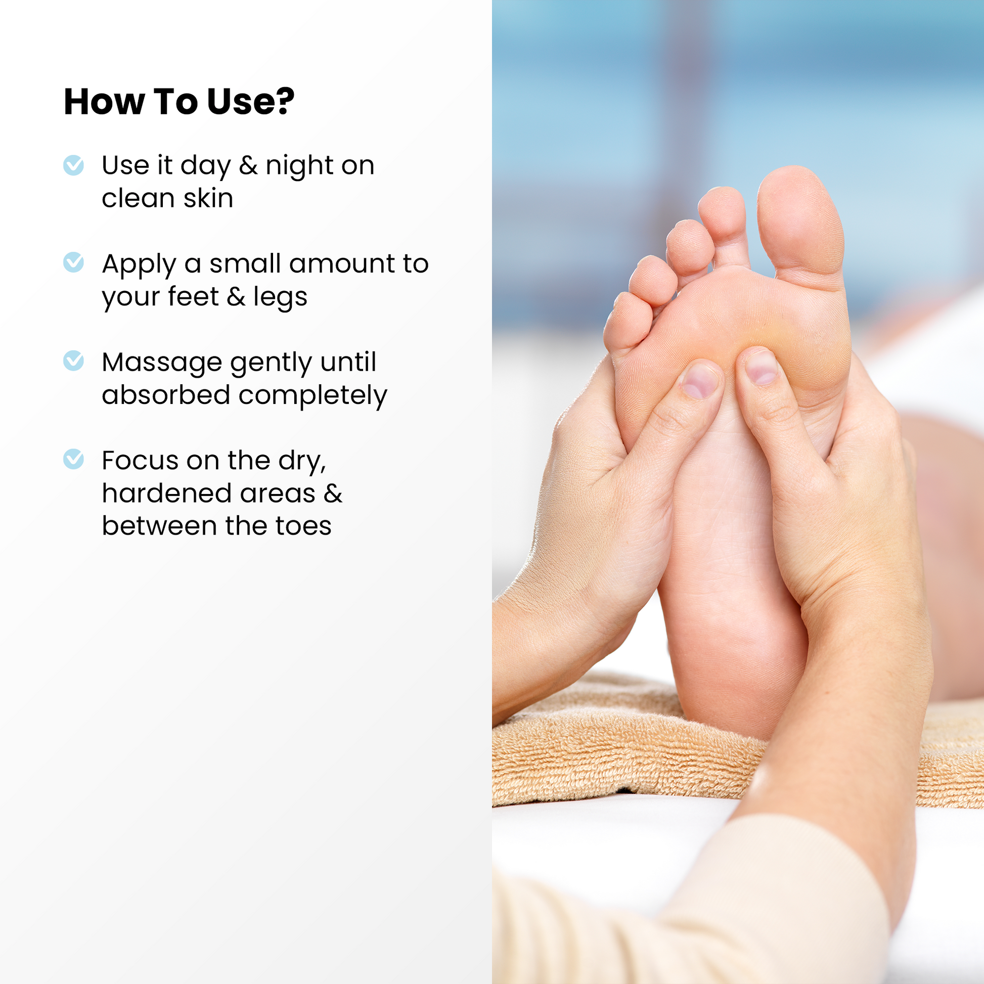 Urea 18% Foot Mousse - HOW TO USE- The True Therapy