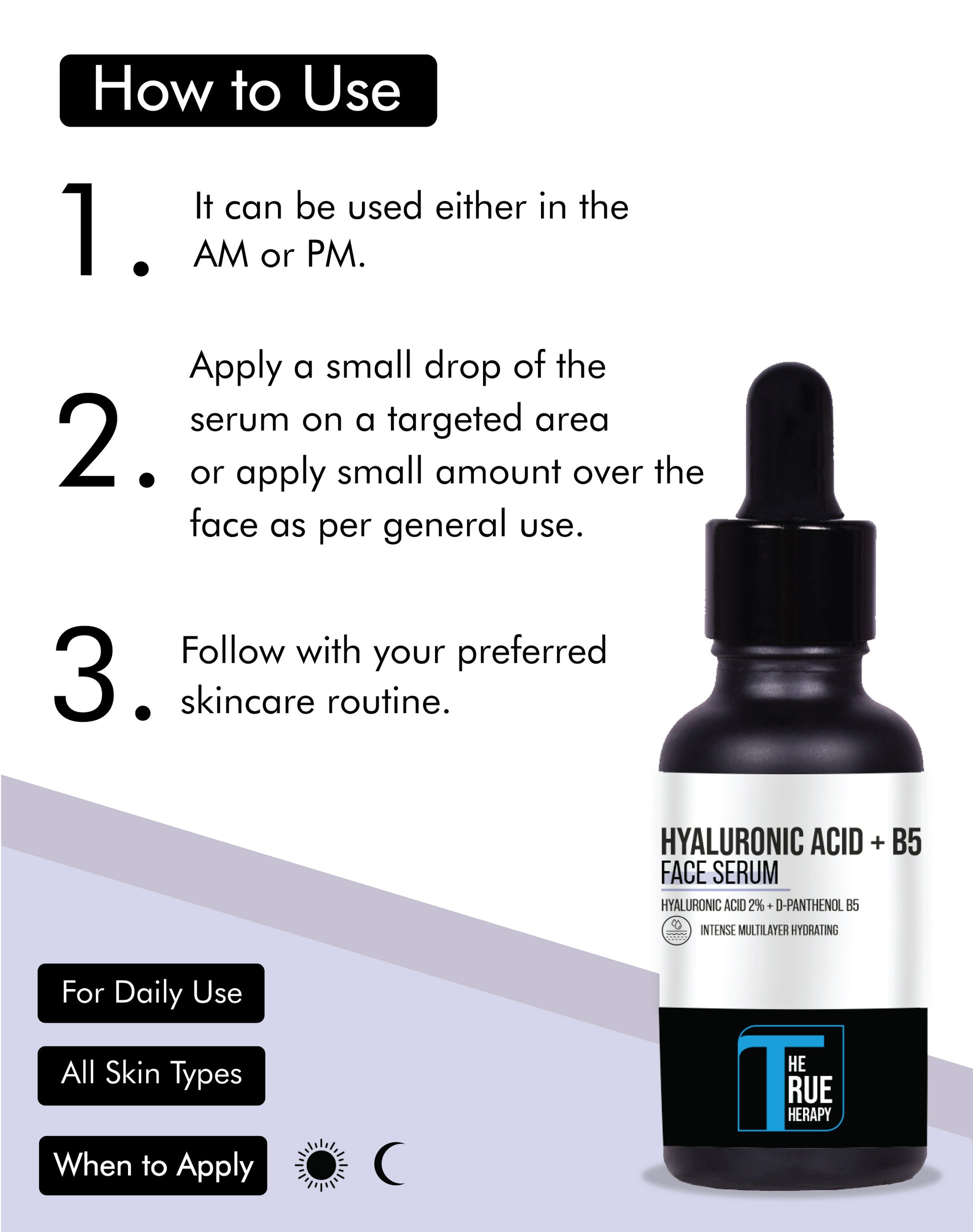 HYALURONIC ACID 2.0% B5 Face Serum - How To Use.