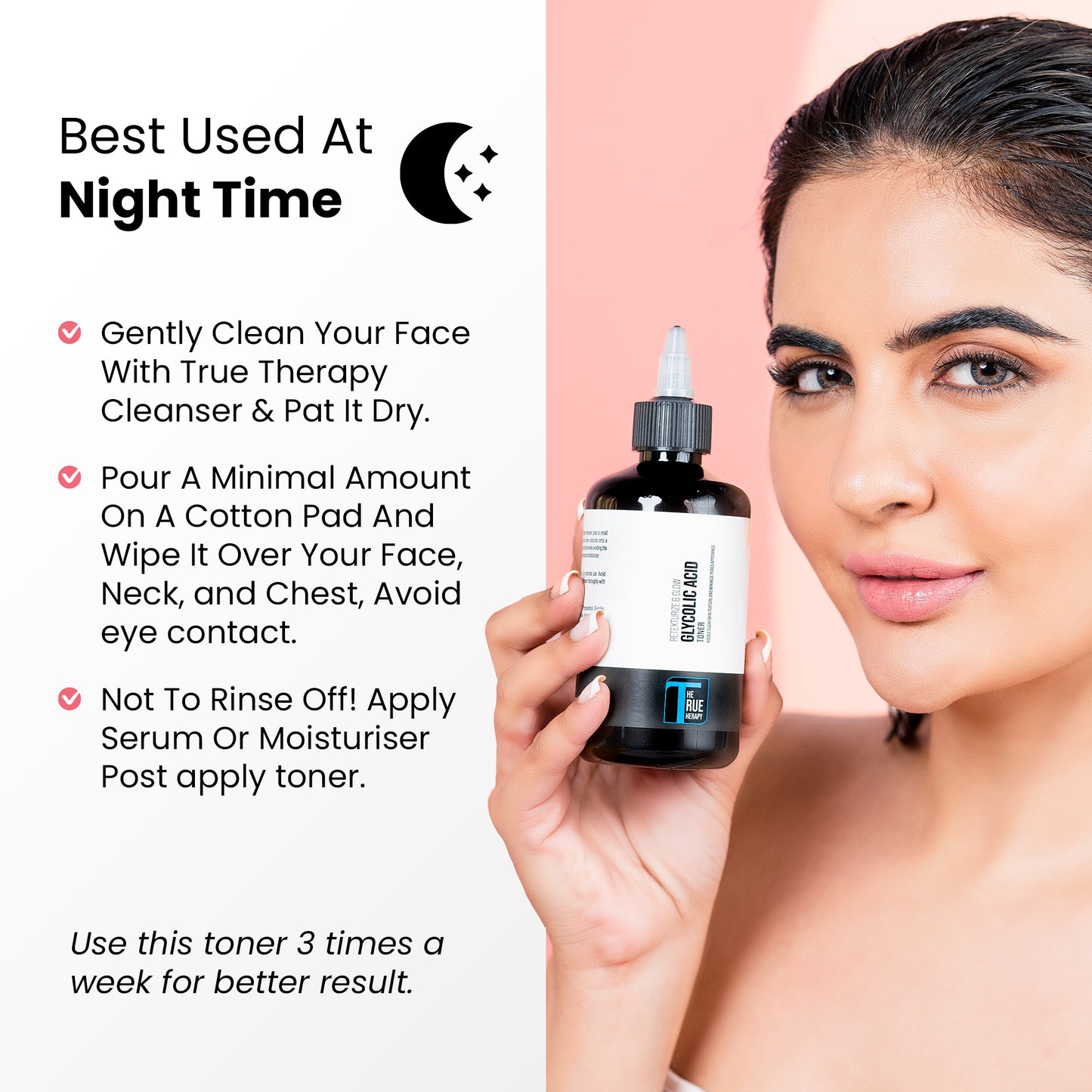 GLYCOLIC ACID 10% TONER - Best Time To Use - The True Therapy 