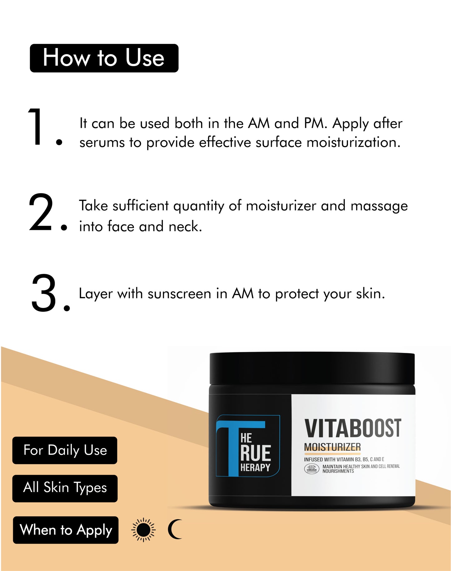 VITABOOST MOISTURIZER - How To Use - The True Therapy